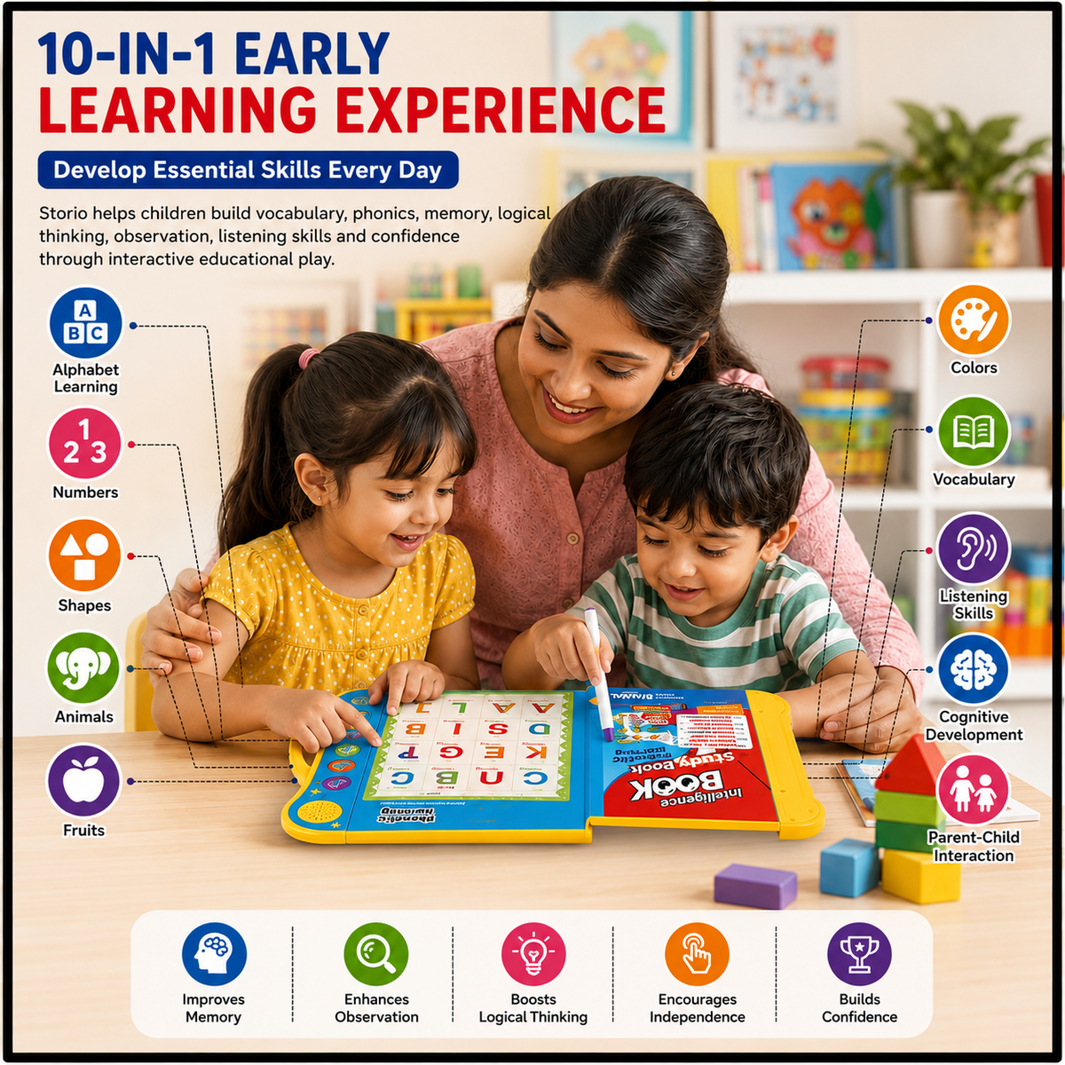 Interactive Sound Learning Book for Kids – Screen-Free Educational Activity Book